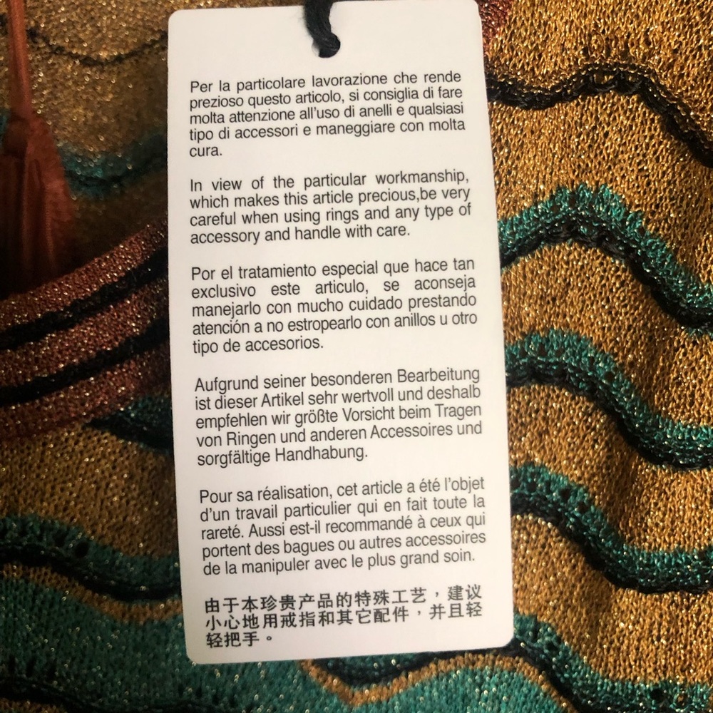 Authentic Missoni Dress.  Never worn. - Picture 8 of 9